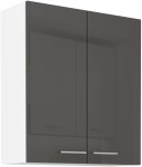 Szafka górna 80 cm VENUS 80 G - 90 2F SZARY POŁYSK