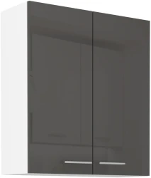 Szafka górna 80 cm VENUS 80 G - 90 2F SZARY POŁYSK