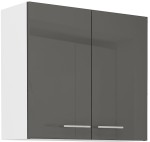Szafka górna 80 cm VENUS 80 G-72 2F SZARY POŁYSK