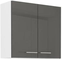 Szafka górna 80 cm VENUS 80 G-72 2F SZARY POŁYSK