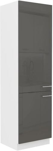 Przejdź do produktu Szafka kuchenna słupek VENUS 60 DK-210 2F SZARY POŁYSK