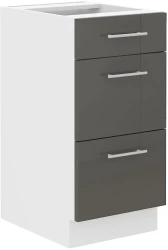 Szafka dolna VENUS 40 D 3S QUADRO SZARY POŁYSK
