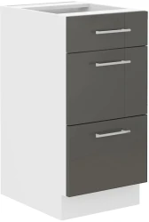 Szafka dolna VENUS 40 D 3S PREMIUM BOX SZARY POŁYSK
