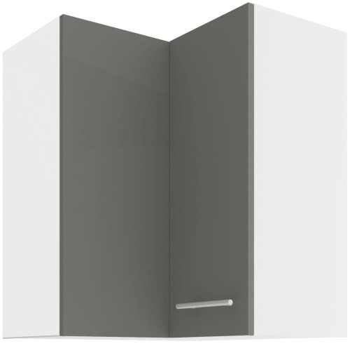 Przejdź do produktu Szafka górna narożna 60 x 60 cm VENUS GN-72 2F (90°) SZARY POŁYSK