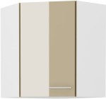 Szafka górna narożna 60 x 60 cm VENUS GN-72 1F (45°) CAPPUCCINO POŁYSK