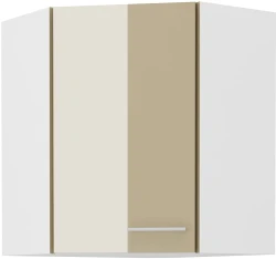 Szafka górna narożna 60 x 60 cm VENUS GN-72 1F (45°) CAPPUCCINO POŁYSK