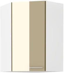 Szafka górna narożna 60 x 60 cm VENUS GN-90 1F (45°) CAPPUCCINO POŁYSK