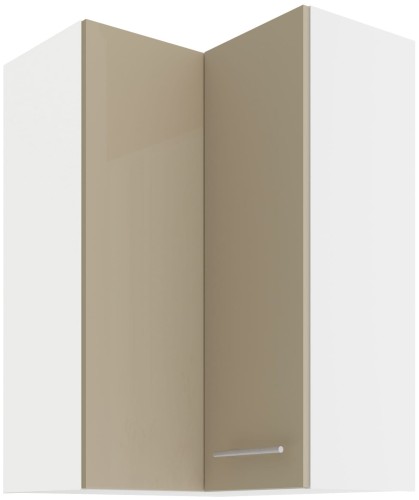 Przejdź do produktu Szafka górna narożna 60 x 60 cm VENUS GN-90 2F (90°) CAPPUCCINO POŁYSK