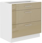 Szafka dolna VENUS 80 D 3S PREMIUM BOX CAPPUCCINO POŁYSK