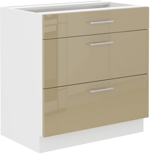 Przejdź do produktu Szafka dolna VENUS 80 D 3S PREMIUM BOX CAPPUCCINO POŁYSK