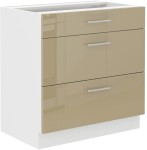 Szafka dolna VENUS 80 D 3S QUADRO CAPPUCCINO POŁYSK