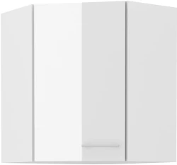 Szafka górna narożna 60 x 60 cm VENUS GN-72 1F (45°) BIAŁY POŁYSK