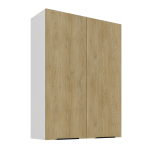 Szafka górna 80 cm LUME 80 G - 108 2F DĄB CREMONA / BIAŁY