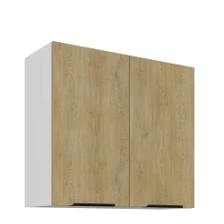 Szafka górna 80 cm LUME 80 G-72 2F DĄB CREMONA / BIAŁY