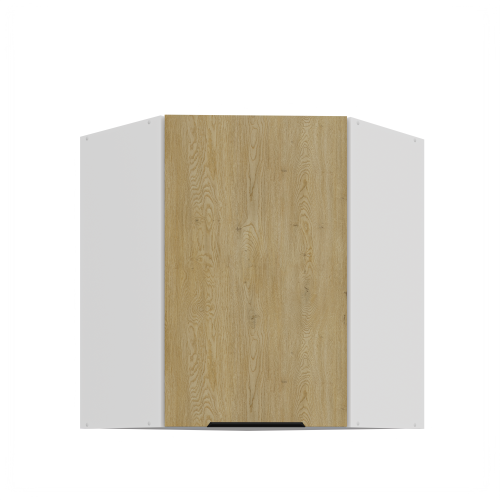 Przejdź do produktu Szafka górna narożna 60 x 60 cm LUME GN-72 1F (45°) DĄB CREMONA / BIAŁY