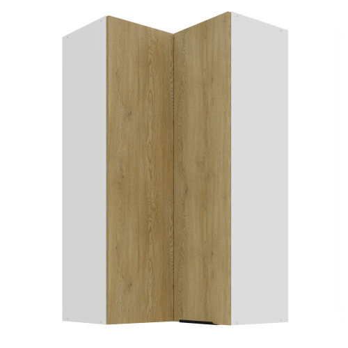 Przejdź do produktu Szafka górna narożna 60 x 60 cm LUME GN-108 2F (90°) DĄB CREMONA / BIAŁY