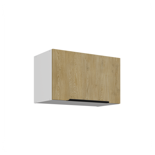 Przejdź do produktu Szafka górna do zabudowy okapu LUME 60 GU-36 1F DĄB CREMONA / BIAŁY