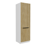 Szafka kuchenna słupek LUME 60 LO-210 2F DĄB CREMONA / BIAŁY