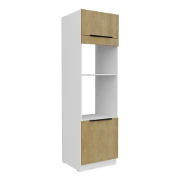Szafka kuchenna słupek LUME 60 DPM-210 2F DĄB CREMONA / BIAŁY