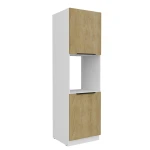 Szafka kuchenna słupek LUME 60 DP-210 2F DĄB CREMONA / BIAŁY