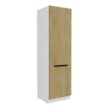 Szafka kuchenna słupek LUME 60 DK-210 2F DĄB CREMONA / BIAŁY