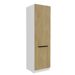 Szafka kuchenna słupek LUME 60 DK-210 2F DĄB CREMONA / BIAŁY