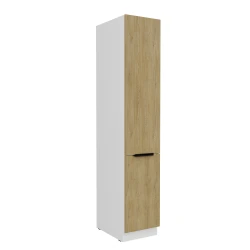 Szafka kuchenna słupek LUME 40 DK-210 2F DĄB CREMONA / BIAŁY