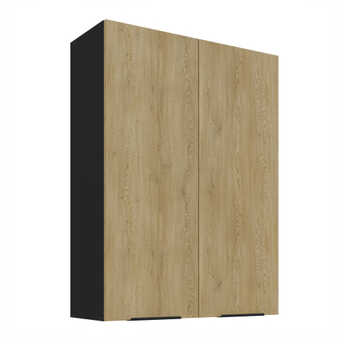 Przejdź do produktu Szafka górna 80 cm LUME 80 G - 108 2F DĄB CREMONA / CZARNY