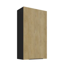 Szafka górna 60 cm LUME 60 G - 108 1F DĄB CREMONA / CZARNY