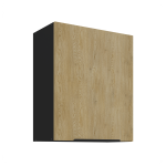 Szafka górna 60 cm LUME 60 G - 72 1F DĄB CREMONA / CZARNY