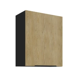 Szafka górna 60 cm LUME 60 G - 72 1F DĄB CREMONA / CZARNY