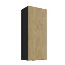 Szafka górna 45 cm LUME  45 G-108 1F DĄB CREMONA / CZARNY