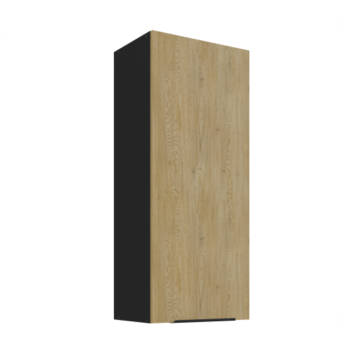 Przejdź do produktu Szafka górna 45 cm LUME  45 G-108 1F DĄB CREMONA / CZARNY