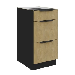 Szafka dolna LUME 40 D 3S PREMIUM BOX DĄB CREMONA / CZARNY
