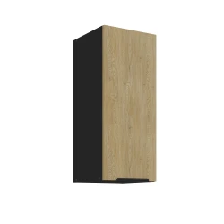 Szafka górna 30cm LUME 30 G-72 1F DĄB CREMONA / CZARNY