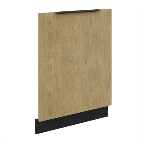 Przejdź do produktu Front do zabudowy zmywarki 60 cm LUME ZM 713 x 596 DĄB CREMONA / CZARNY