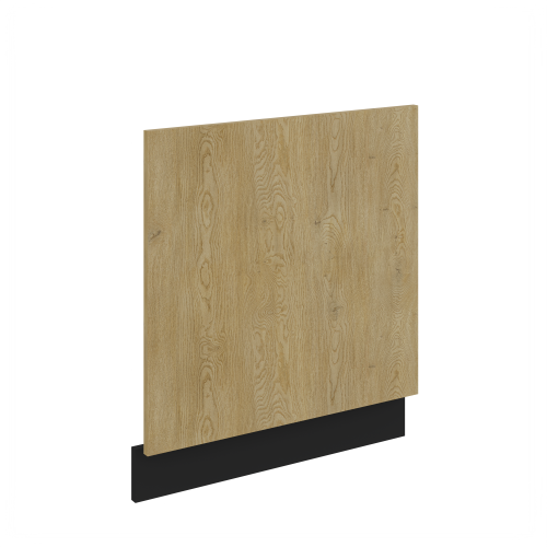 Przejdź do produktu Front do zabudowy zmywarki 60 cm LUME ZM 570 x 596 DĄB CREMONA / CZARNY