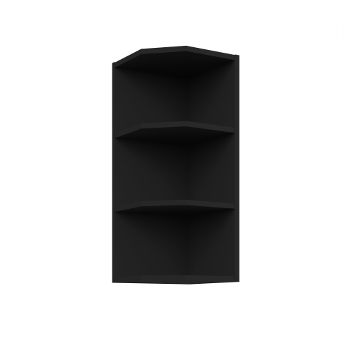 Przejdź do produktu Szafka górna otwarta 30 cm LUME 30 G-72 1F pod zakończenie CZARNY