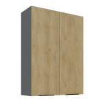 Szafka górna 80 cm LUME 80 G - 108 2F DĄB CREMONA / ANTRACYT