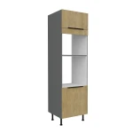 Szafka kuchenna słupek LUME 60 DPM-215 2F DĄB CREMONA / ANTRACYT