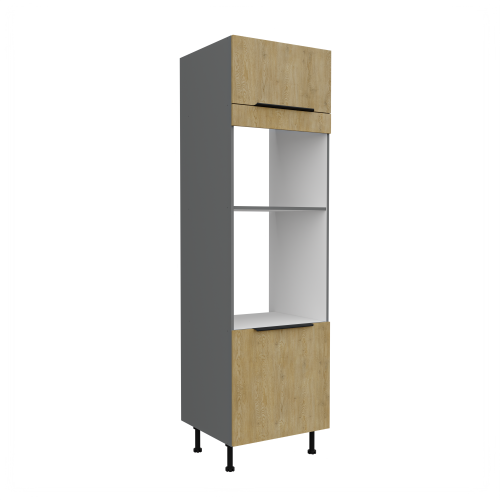 Przejdź do produktu Szafka kuchenna słupek LUME 60 DPM-215 2F DĄB CREMONA / ANTRACYT