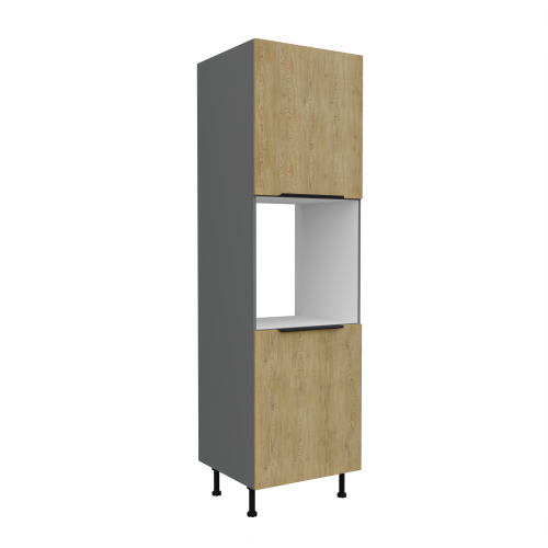 Przejdź do produktu Szafka kuchenna słupek LUME 60 DP-215 2F DĄB CREMONA / ANTRACYT