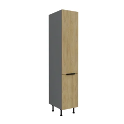Szafka kuchenna słupek LUME 40 DK-215 2F DĄB CREMONA / ANTRACYT