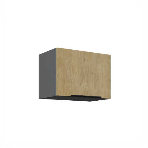 Przejdź do produktu Szafka górna do zabudowy okapu LUME 50 GU-36 1F DĄB CREMONA/ ANTRACYT