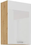 Szafka górna 60 cm VICTORIA 60 G - 90 1F DĄB ARTISAN / BIAŁY POŁYSK