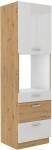 Szafka kuchenna słupek VICTORIA 60 DPS-210 3S 1F DĄB ARTISAN/ BIAŁY POŁYSK