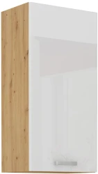 Szafka górna 50 cm VICTORIA 50 G-90 1F DĄB ARTISAN / BIAŁY POŁYSK