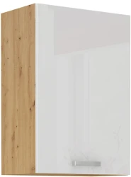Szafka górna 50 cm VICTORIA 50 G-72 1F BB DĄB ARTISAN / BIAŁY POŁYSK
