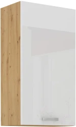 Szafka górna 45 cm VICTORIA  45 G-90 1F DĄB ARTISAN / BIAŁY POŁYSK