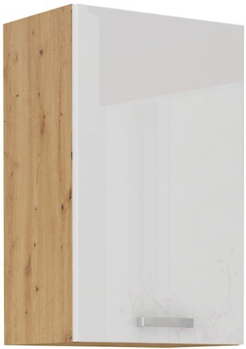 Przejdź do produktu Szafka górna 45 cm VICTORIA 45 G-72 1F DĄB ARTISAN / BIAŁY POŁYSK